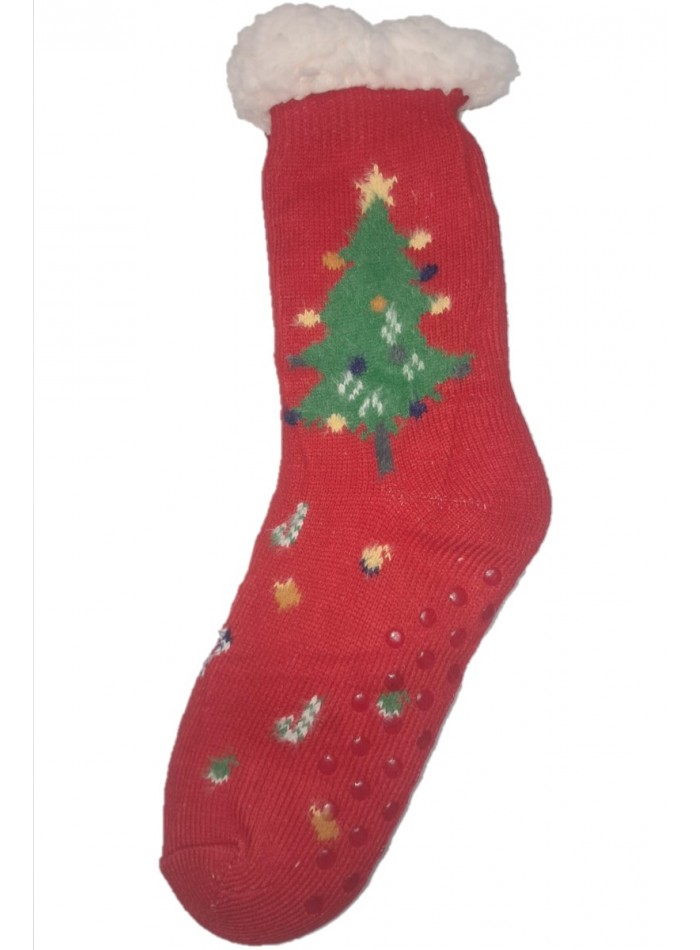 Set sosete de bumbac, imblanite cu motive de Craciun